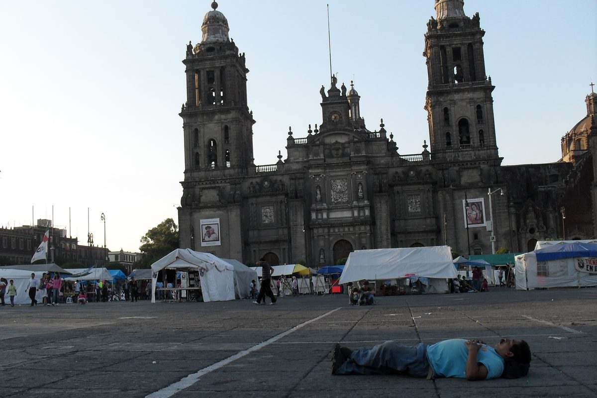 The Catedral Metropolitana on the Zócalo in Mexico City.